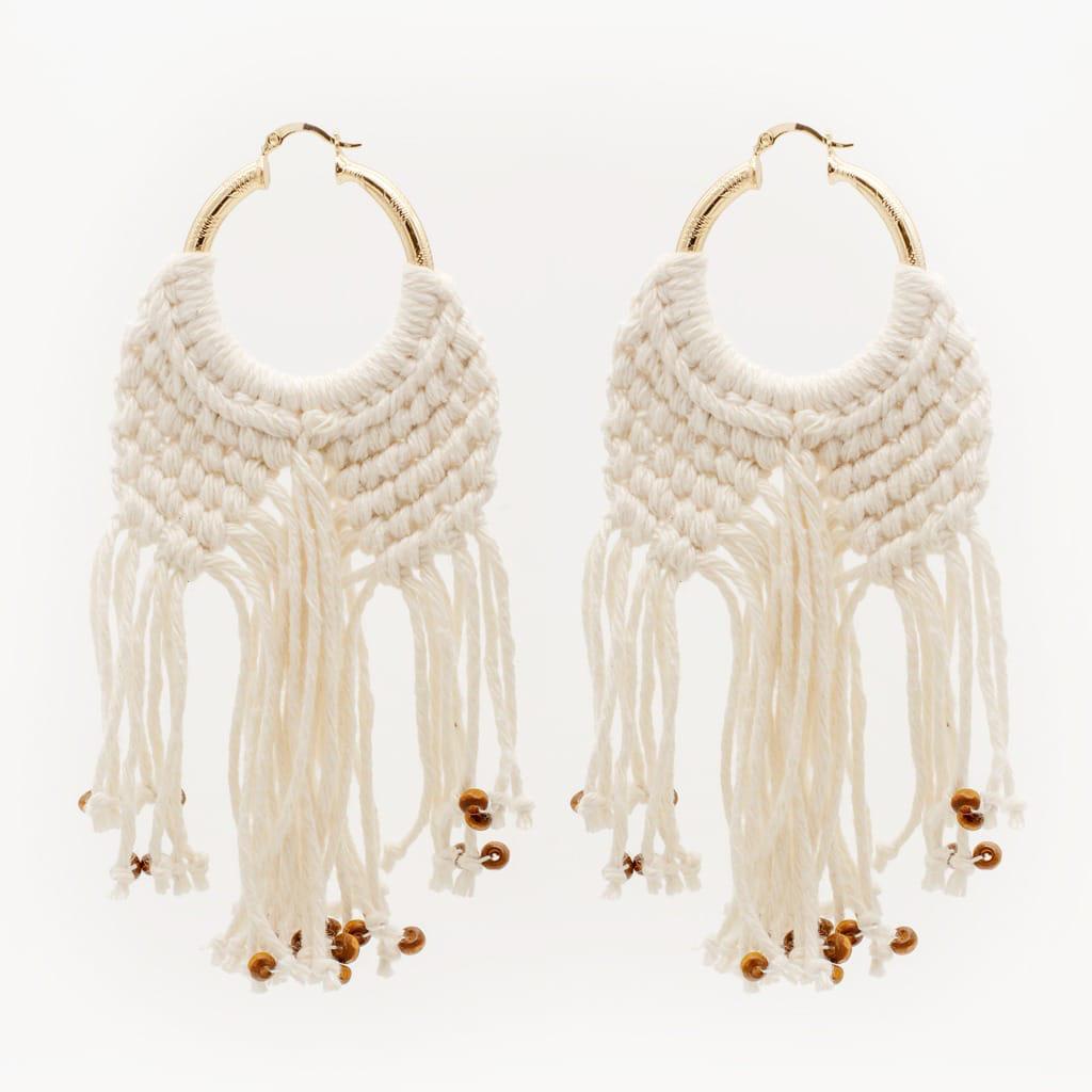 Aretes Mayan Tweed de "Tres Hilos"