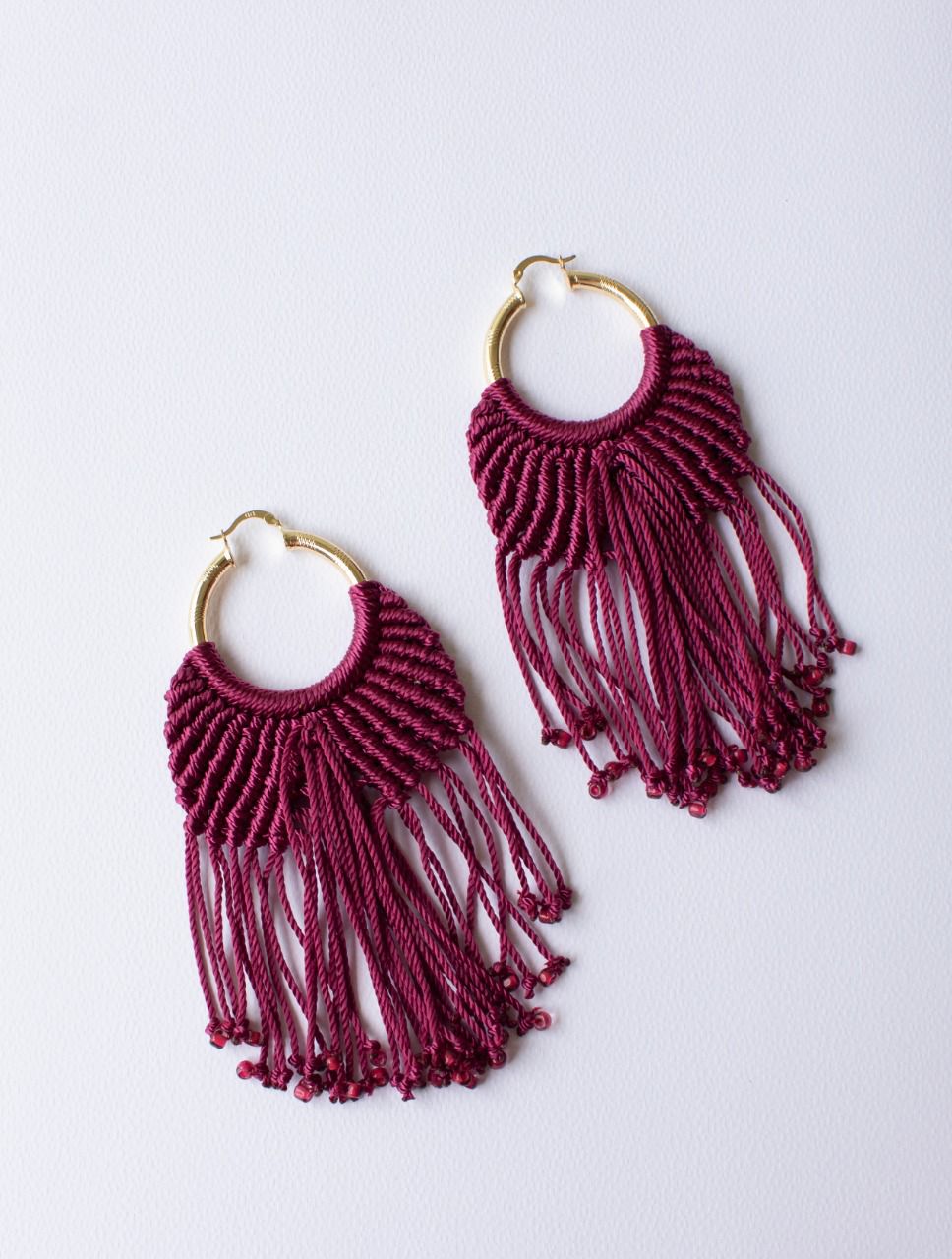 Aretes Mayan Tweed de "Tres Hilos"